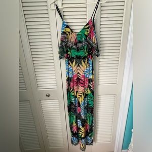 Flying Tomato Tropical Jumpsuit Wide Leg Floral